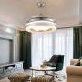 Retractable Ceiling Fan Light with Bluetooth Speaker 3-Color Light Adjustment Ceiling Fan with Remote Invisible Blade Bluetooth Chandelier Fan Light Silent Motor for Bedroom Living Room (42 Inch) Retractable Ceiling Fan Light with Bluetooth Speaker 3-Color Light Adjustment Ceiling Fan with Remote Invisible Blade Bluetooth Chandelier Fan Light Silent Motor for Bedroom Living Room (42 Inch)