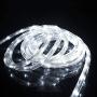33ft LED Rope Lights,110V 2 Wire Connectable Christmas Rope Lights Outdoor,240 LED Waterproof Indoor Outdoor White Rope Lights for Deck, Patio, Pool, Camping, Landscape Lighting (Daylight White)