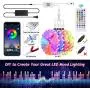 65.6FT Led Strip Lights, Ultra-Long Smart Music Sync DIY LED Color Changing Lights Controlled by App and Remote,5050 RGB Light Strip Decoration for Bedroom/Kitchen/Living Room/Bar/Ceiling 65.6FT Led Strip Lights, Ultra-Long Smart Music Sync DIY LED Color Changing Lights Controlled by App and Remote,5050 RGB Light Strip Decoration for Bedroom/Kitchen/Living Room/Bar/Ceiling