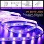 40 Feet Led Strip Lights, ViLSOM Smart APP Control with Remote Music Sync Led Lights for Bedroom, Room, Ceiling, Party, Home Decoration with SMD 5050LED 16 Million Colors RGB Light Strip Bias Lighting
