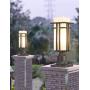 EERU Outdoor Post Light Waterproof Metal Frame with Milk White Frosted Glass, Pier Mount Outdoor Lighting Fixtures(with 3-Inch Pier Mount Base)Outdoor Post Lantern for Garden Backyard and Porch