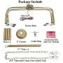LALUZ Champagne Gold 8-Light High End Modern Chandelier for Dining, Bedroom, Living Room and Kitchen,26.4'' W x 35.4'' H, A03225