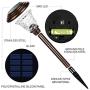 GIGALUMI 8 Pack Solar Pathway Lights, Solar Garden Lights Outdoor Warm White, Waterproof Led Path Lights for Yard, Patio, Landscape, Walkway (Brown)