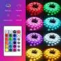 Onforu 49.2ft LED Strip Lights for Bedroom, 15m RGB LED Light Strip with Remote, Color Changing Rope Lights with 5050 LEDs, 24V Colored Room Lights, Adhesive Tape Light for TV, Ceiling, Cupboard, Bar