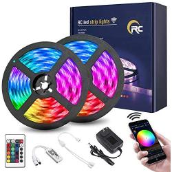 RC Smart Led Strip Lights, 32.8ft Led Lights Music Sync Led Light Strip, Works with Alexa, for Bedroom, Room, Kitchen, Party