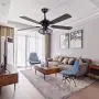 52'' Modern Ceiling Fan Light with Remote Control Mid-Century LED Chandelier Fan for Living Room Dining Room Bedroom …