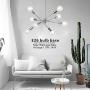 BONLICHT 8-Light Sputnik Chandelier Chrome Modern Chandelier Lighting Vintage Ceiling Light for Kitchen Dining Room Hallway Foyer