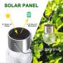 Solpex Hanging Solar Lights Outdoor,8 Pack Christmas Decorative Cracked Glass Ball Light, Solar Powered Waterproof Globe Lighting, Hanging Globe Solar Lights for Garden, Yard, Patio, Lawn, Flower Bed