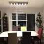 Modern Rain Drop Crystal Rectangle Chandelier/Flush Mount/Ceiling Light Fixtures for Living Room/Dining Room/Foyer/Bedroom (6 Lights)
