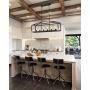 Zeyu 6-Light Dining Room Lighting Fixtures, Modern Island Lights for Kitchen, Oil Rubbed Bronze Finish, 101-6 ORB
