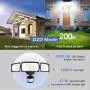 Motion Sensor Light Outdoor, FURANDE LED Security Lights with 3 Adjustable Heads, 42W 6000K 4000LM Super Bright Outdoor Flood Light, IP65 Waterproof for Pathway, Garage, Front Door and Yard Motion Sensor Light Outdoor, FURANDE LED Security Lights with 3 Adjustable Heads, 42W 6000K 4000LM Super Bright Outdoor Flood Light, IP65 Waterproof for Pathway, Garage, Front Door and Yard