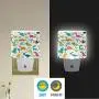 Vdsrup Cute Little Dinosaur Night Light Set of 2 Forest Tree Dino Dragon Plug-in LED Nightlights Auto Dusk-to-Dawn Sensor Lamp for Bedroom Bathroom Kitchen Hallway Stairs Vdsrup Cute Little Dinosaur Night Light Set of 2 Forest Tree Dino Dragon Plug-in LED Nightlights Auto Dusk-to-Dawn Sensor Lamp for Bedroom Bathroom Kitchen Hallway Stairs