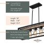 Modern Farmhouse Chandelier – Dining Room Lighting Fixtures Hanging, Pendant Light Chandeliers for Dining Rooms, Farmhouse Kitchen Island Lighting, Pool Table Light