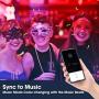 Foaxu 50ft（15m) Smart WiFi RGB Music Sync LED Strip Lights; Work with Alexa, Google Home, Remote Control and Phone App;16 Million Color Changing,Flexible Rope Lights for Bedroom,TV,Party,Festival,
