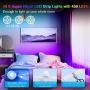 LED Strip Lights 50 ft, Colohas Ultra-Bright 5050 RGB Color Changing LED Light Strip, with Bluetooth APP Remove Control Music Sync, LED Strip Lights for Bedroom, Kitchen, Party, Home, Christmas Decor