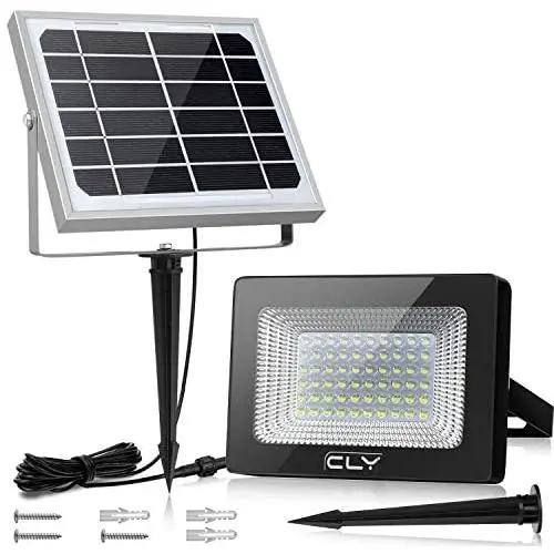CLY 60 LED Solar Lights, Outdoor Security Floodlight, 300 Lumen, IP66 Waterproof, Auto-induction, Solar Flood Light for Lawn, Garden CLY 60 LED Solar Lights, Outdoor Security Floodlight, 300 Lumen, IP66 Waterproof, Auto-induction, Solar Flood Light for Lawn, Garden