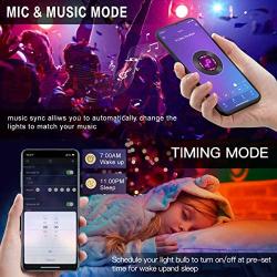 Music Smart LED Strip Lights, 50FT Led Lights for Bedroom Bluetooth App Control+Remote RGB Led Lights Color Changing for Party Home Decoration (50FT/15M)