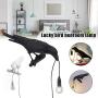 Shirt Luv Birds Lamp Crow Resin Lamp Birds Table Lamps Bedroom Resin Crow Desk Lamp Bedside Light Wall Sconce Modern Table Lamps for Living Room Bedroom Decoration (Left Black Wall Lamp)