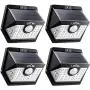LITOM Solar Lights Outdoor, Wireless Motion Sensor Lights(White Light), 270°Wide Angle, IP65 Waterproof, Easy-to-install Security Lights for Front Door, Yard, Garage, Deck, Porch- Pack OF 4 LITOM Solar Lights Outdoor, Wireless Motion Sensor Lights(White Light), 270°Wide Angle, IP65 Waterproof, Easy-to-install Security Lights for Front Door, Yard, Garage, Deck, Porch- Pack OF 4