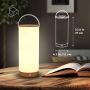 TaoTronics TT-DL23 Table Touch Sensor Beside Lamp Portable Lantern with Memory Function and 4000mAh Rechargeable Battery, Dimmable Night Lights for Bedroom, Living Room, Office, Outdoor Camping