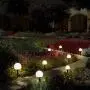 Otdair Solar Lights Outdoor, 8 Pack Solar LED Globe Powered Garden Light Waterproof for Yard Patio Walkway Landscape In-Ground Spike Pathway Cool White