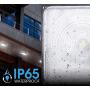 Parmida LED Canopy Light, 70W, Dimmable, 8400lm, 110-277VAC, IP65 Waterproof, DLC-Qualified & ETL-Listed, 5000K, 9.6” x 9.6”, Gas Station, Street, Area & Outdoor Lighting, Commercial Grade
