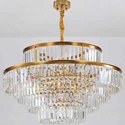 Modern Crystal Chandelier Ceiling Light, EternalUS Chandelier Pendant Lighting, Luxury Chandelier Light Fixture For Kitchen Bedroom Dining Room Living Room, Dia 24 Inch