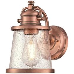 Westinghouse Lighting 6361000 Emma Jane One-Light, Washed Copper Finish with Clear Seeded Glass OUTDOOR WALL Fixture