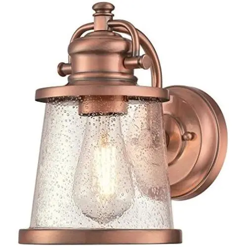 Westinghouse Lighting 6361000 Emma Jane One-Light, Washed Copper Finish with Clear Seeded Glass OUTDOOR WALL Fixture Westinghouse Lighting 6361000 Emma Jane One-Light, Washed Copper Finish with Clear Seeded Glass OUTDOOR WALL Fixture