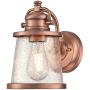 Westinghouse Lighting 6361000 Emma Jane One-Light, Washed Copper Finish with Clear Seeded Glass OUTDOOR WALL Fixture