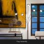 Brightech Orion - Super Bright, Modern LED Arc Lamp - 5 Adjustable Arms & Light Heads Arch Over The Couch - Standing Tree Lamp for Living Rooms - Bright Hanging Lighting - Oil Rubbed Bronze