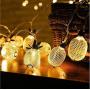 WISHWILL 20ft 20 LED Pineapple String Lights, Battery Operated Fairy String Lights for Party Birthday Wedding Home Bedroom Decoration (Warm White)