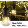 Newhouse Lighting S14INC18 Outdoor Weatherproof S14 Incandescent Replacement String Light Bulbs | Standard Base | 18-Pack, Clear, 18 Count