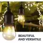 Newhouse Lighting S14INC18 Outdoor Weatherproof S14 Incandescent Replacement String Light Bulbs | Standard Base | 18-Pack, Clear, 18 Count