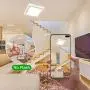 Unicozin 24W Led Ceiling Light 2700K Warm White, 2000LM, 150W Equivalent, 11.8in Square Ceiling Lamp for Kitchen, Bedroom, Living Room, Hallway, Non Dimmable