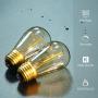 Hizashi - 25 Pack 2200K LED S14 1 Watt Dimmable Bulb E26, String Light Replacement Bulbs - Equal to 11W Incandescent Bulbs - Amber LED Edison Filament Bulbs for Outdoor Patio String Light, UL Listed