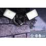 Lithonia Lighting OLF 2SH 40K 120 PE BZ M4 Twin Head Dusk to Dawn Outdoor Integrated LED Security Flood Light, Square, 4000K, Grey