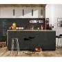 MOTINI 1-Light LED Pendant Light Adjustable Height Mini Modern Black Pendant Light Fixture for Kitchen Island Dining Room Bedroom, 7W Warm White 3000K