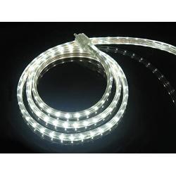 CBConcept UL Listed, 10 Feet, 1080 Lumen, 6000K Pure White, Dimmable, 110-120V AC Flexible Flat LED Strip Rope Light, 180 Units 3528 SMD LEDs, Indoor Outdoor Use, Accessories Included, Ready to use