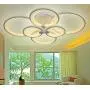 Ceiling Light Fixture, Flush Mount Lights Chandelier LED 6 Lights Contemporary Dimmable Lights Ceiling Lighting for Living Room Dining Bedroom Office Lights Fixtures Ceiling (6 Lights)