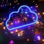 Cloud Neon Light Signs BeMoment Wall Decor Battery and USB Operated Bedside Lamps Home Decoration for Living Room,Childrens Bedroom,Party,Christmas & Birthday Gift(Blue)