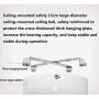 ZYQDRZ Ultra-Thin Ceiling Bedroom Invisible Fan Light Ceiling Fan Light Dining Room Living Room Modern Minimalist Home with Electric Fan Chandelier,White