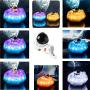 LED Colorful Clouds Astronaut Lamp with Rainbow Effect As Childrens Night Light, Astronaut Ornaments, Clouds with LED Lights with Remote Control, Decoration Bedroom Night Light