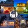 Solar Lights Outdoor, [6 Pack/3 Modes/50LED] SEZAC Motion Sensor Security Lights Solar Security Lights IP 65 Wireless Waterproof Outdoor Lights for Garden Patio Yard Deck Garage Fence Pool