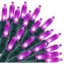 Joiedomi Purple LED Green Wire 100-count Christmas Light, Purple LED Lights for Indoor/Outdoor Christmas Decorations