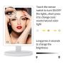 Large Lighted Vanity Makeup Mirror (X-Large Model)- 3 Color Lighting Modes Light Up Mirror with 88 LED, 360° Rotation Touch Screen and 10X Magnification Portable Tabletop Cosmetic Make Up Mirror