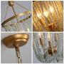 Stone Beaded Chandelier Lighting Fixture 3-Light Home Decor Gold Metal Chandeliers 12''D x 21.9''H Ceiling Mounted Pendant Lamp for Dining Room, Bedrooms, Bathroom, Foyer, Doorways Stone Beaded Chandelier Lighting Fixture 3-Light Home Decor Gold Metal Chandeliers 12''D x 21.9''H Ceiling Mounted Pendant Lamp for Dining Room, Bedrooms, Bathroom, Foyer, Doorways