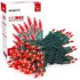 zerproc Red Christmas Lights, 33ft 100 LED String Lights, 120V UL Certified Xmas Tree Lights for Christmas, Halloween, Patio, Holiday, Party, Home, Indoor and Outdoor Decoration