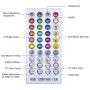 Led Strip Lights,AMKI 32.8Ft IP65 Waterproof RGB Light Strip Kits with Remote for Room, Bedroom, TV, Kitchen, Desk, Color Changing Led Strip SMD5050 with 3M Adhesive Tape, 12V Power Supply