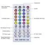 Led Strip Lights,AMKI 32.8Ft IP65 Waterproof RGB Light Strip Kits with Remote for Room, Bedroom, TV, Kitchen, Desk, Color Changing Led Strip SMD5050 with 3M Adhesive Tape, 12V Power Supply